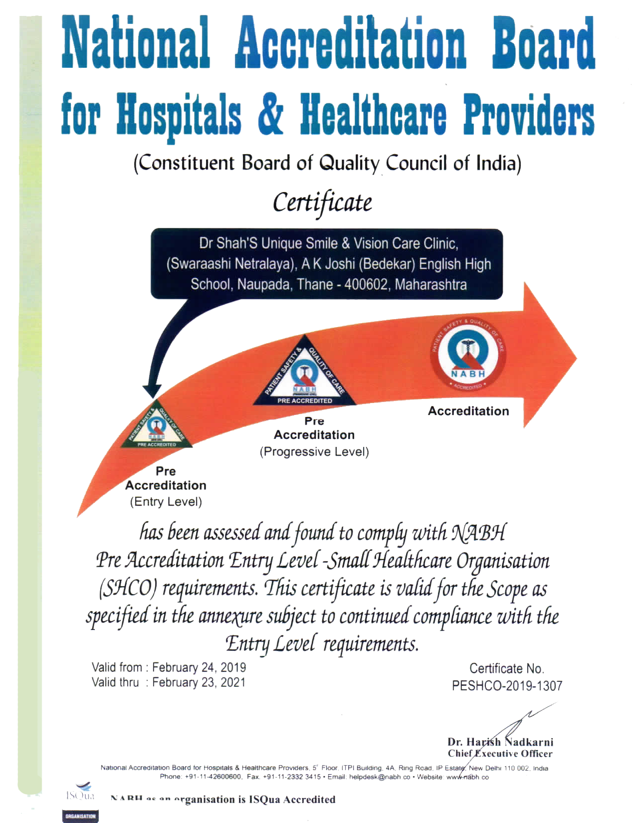 Nabh Certificate